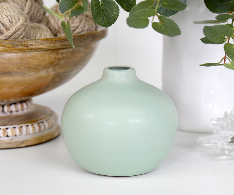 Orton Green Bud Vase - Short