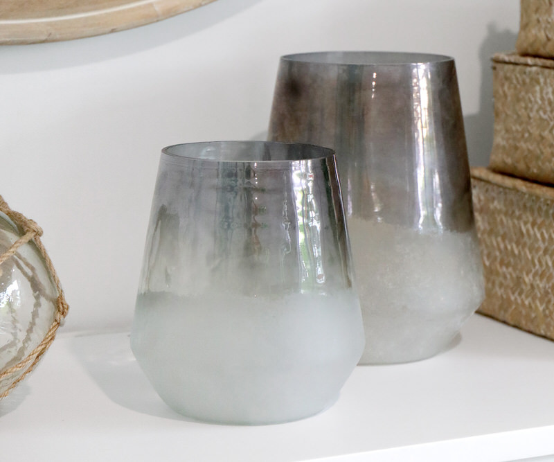 Nouvel Ombre Frosted Glass Vase - Small