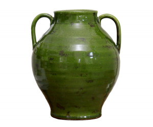 Large Salvada Green Urn Vase