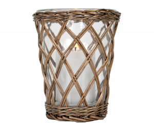 Small Cotswold Wicker Hurricane Vase