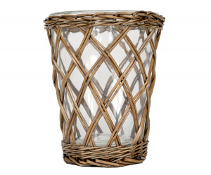 Large Cotswold Wicker Hurricane Vase