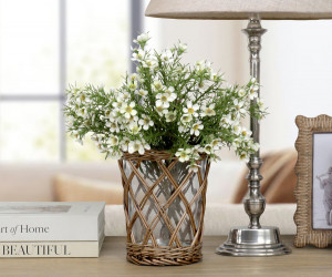 Morning Pearl Wax Flower Spray