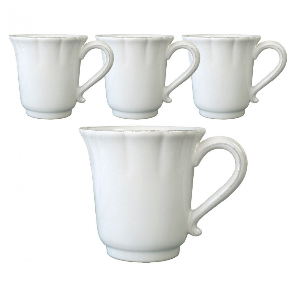 Set 4 Vienna Mugs, a drinkware piece for serving and tabletop use