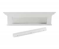 Halifax White 4 Hook Coat Rack