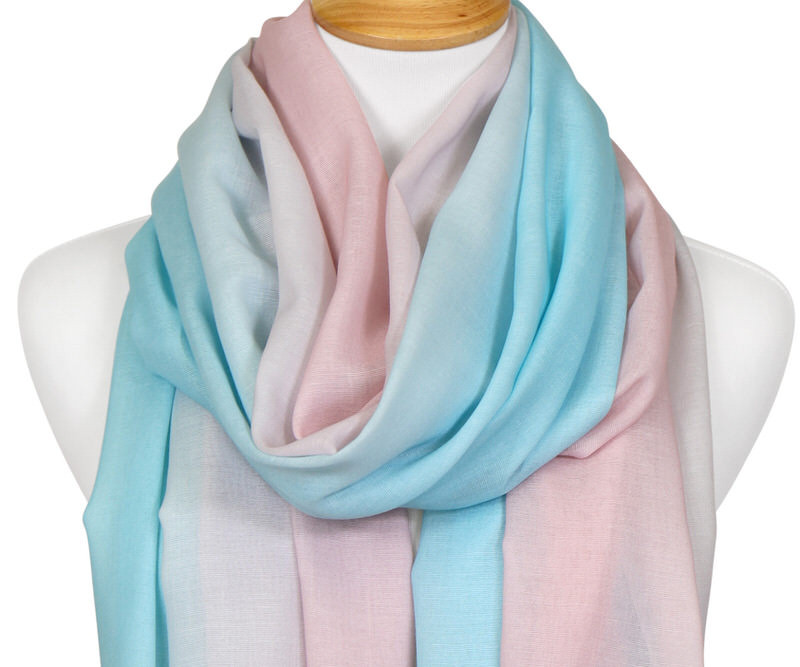 Dreamer Pink & Blue Ombre Scarf