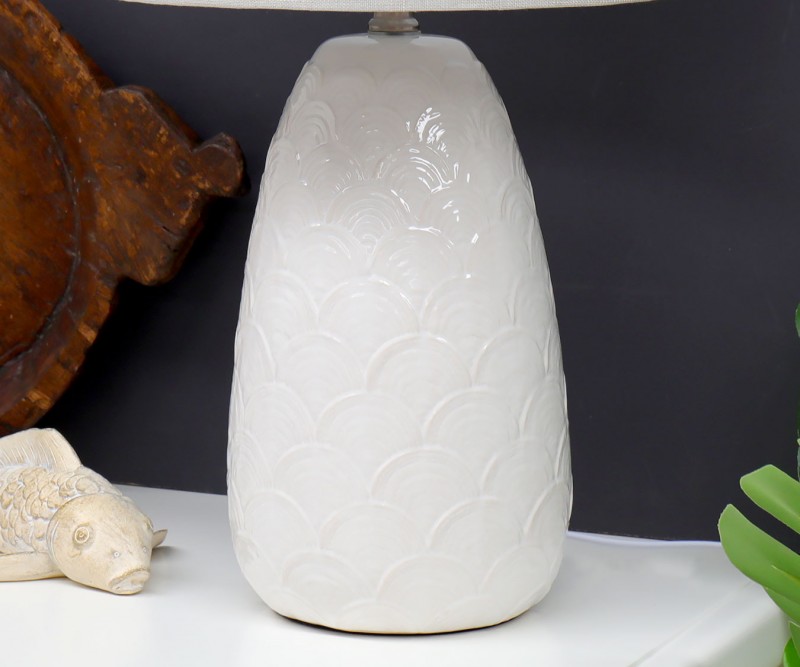 Mikado Fan White Lamp & Shade