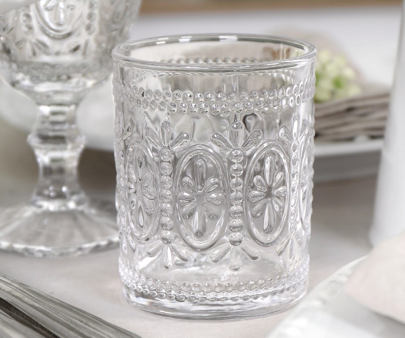 Set 6 Alexandra Embossed Tumblers