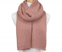 Paola Rib Knit pink Scarf