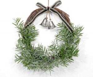 Silver Bells Christmas Wreath
