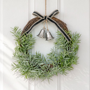 Silver Bells Christmas Wreath