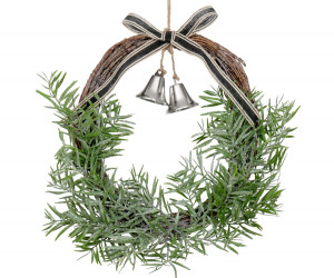 Silver Bells Christmas Wreath